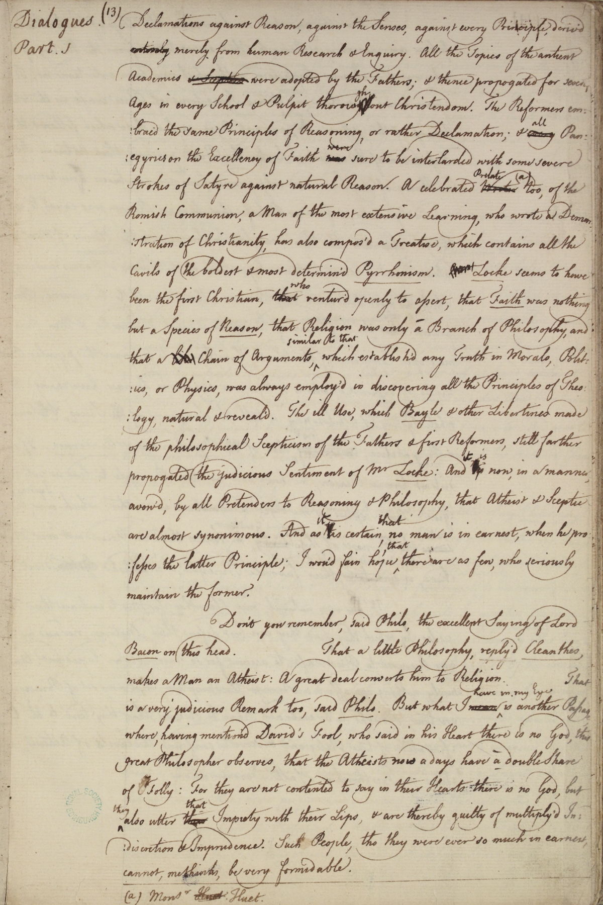 image of manuscript page 13