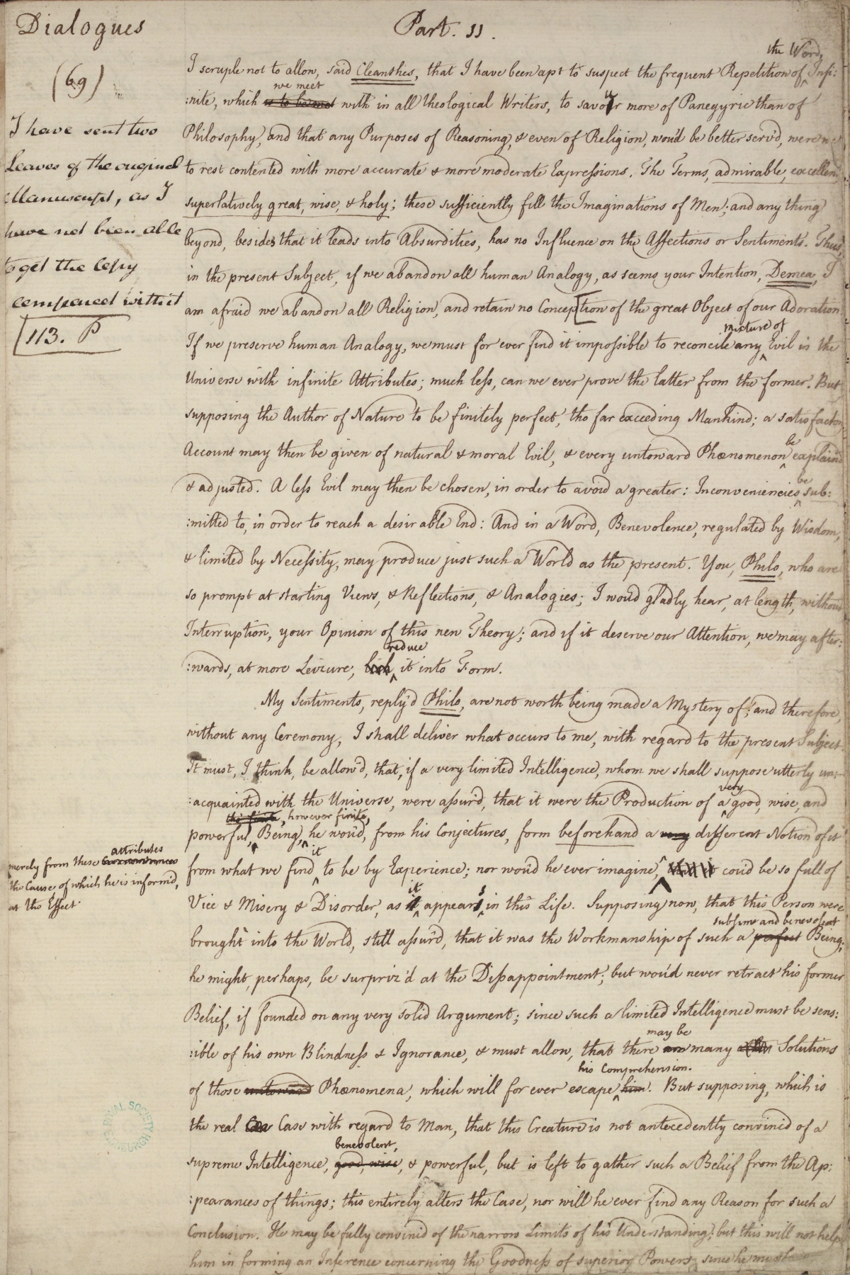 image of manuscript page 69