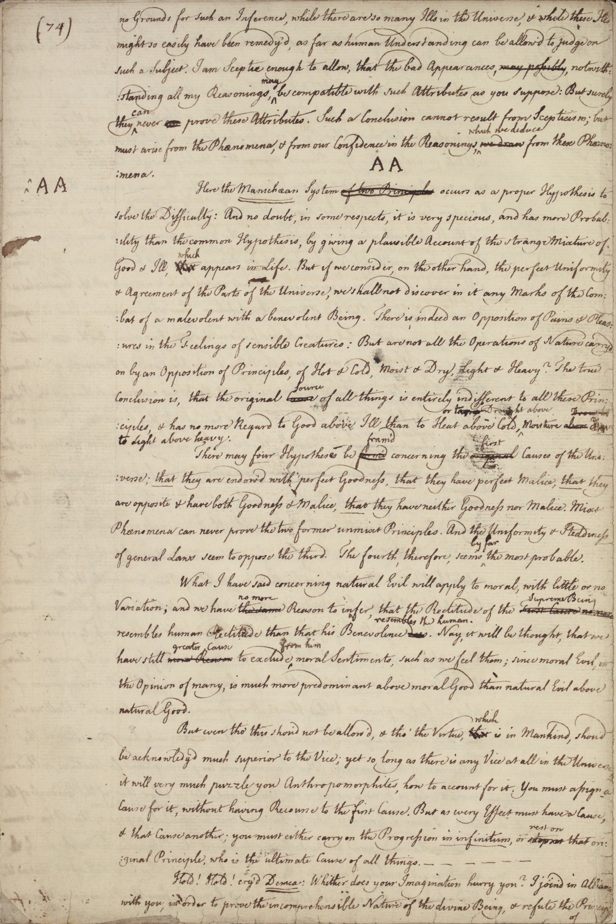 image of manuscript page 74