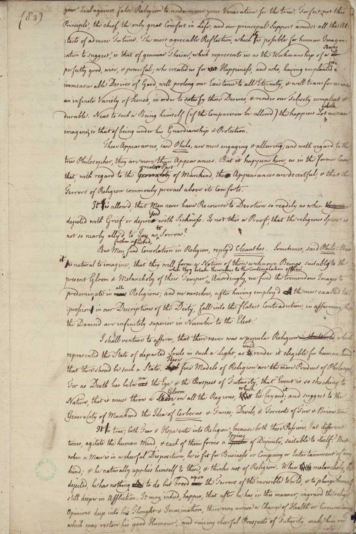 image of manuscript page 83