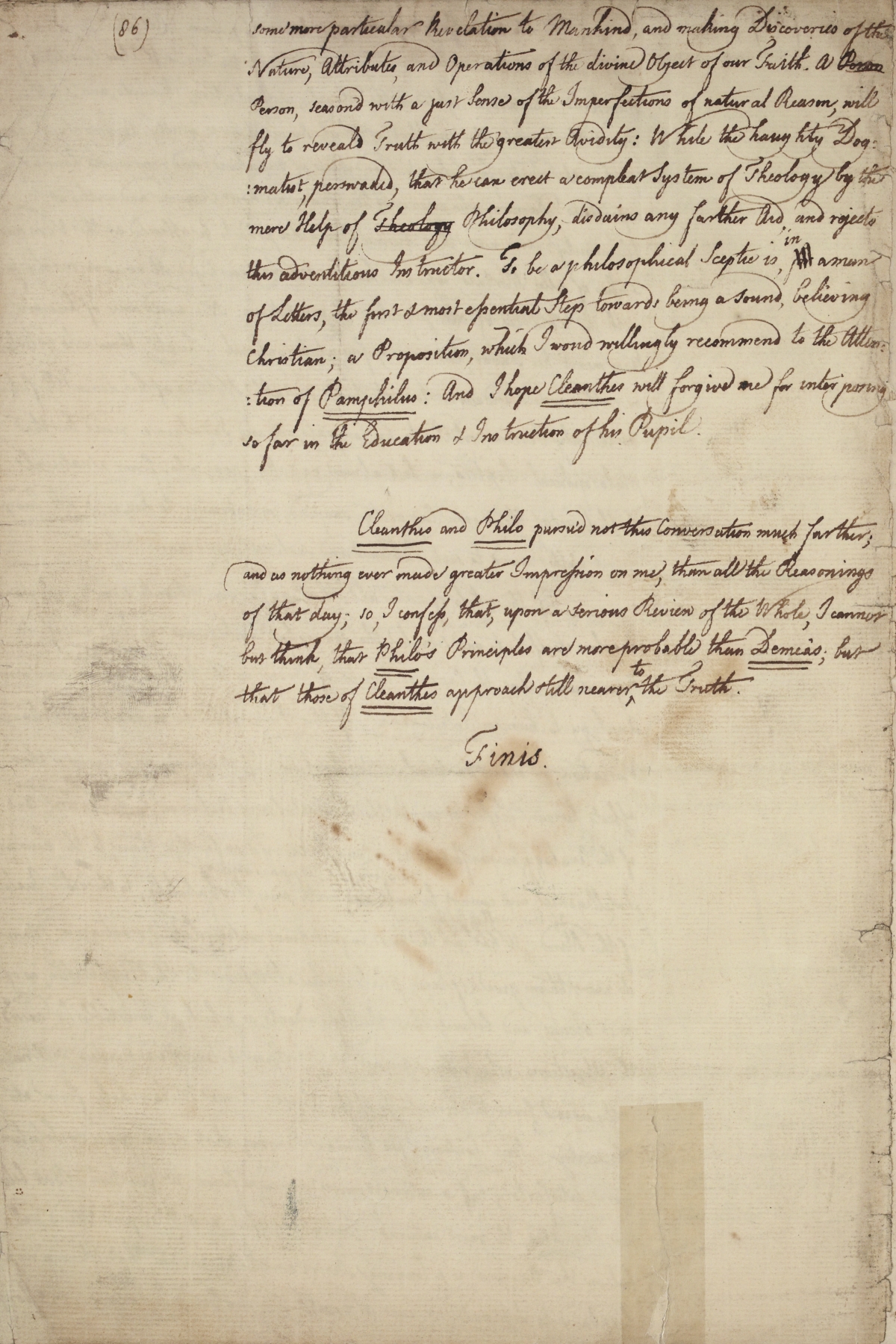 image of manuscript page 86