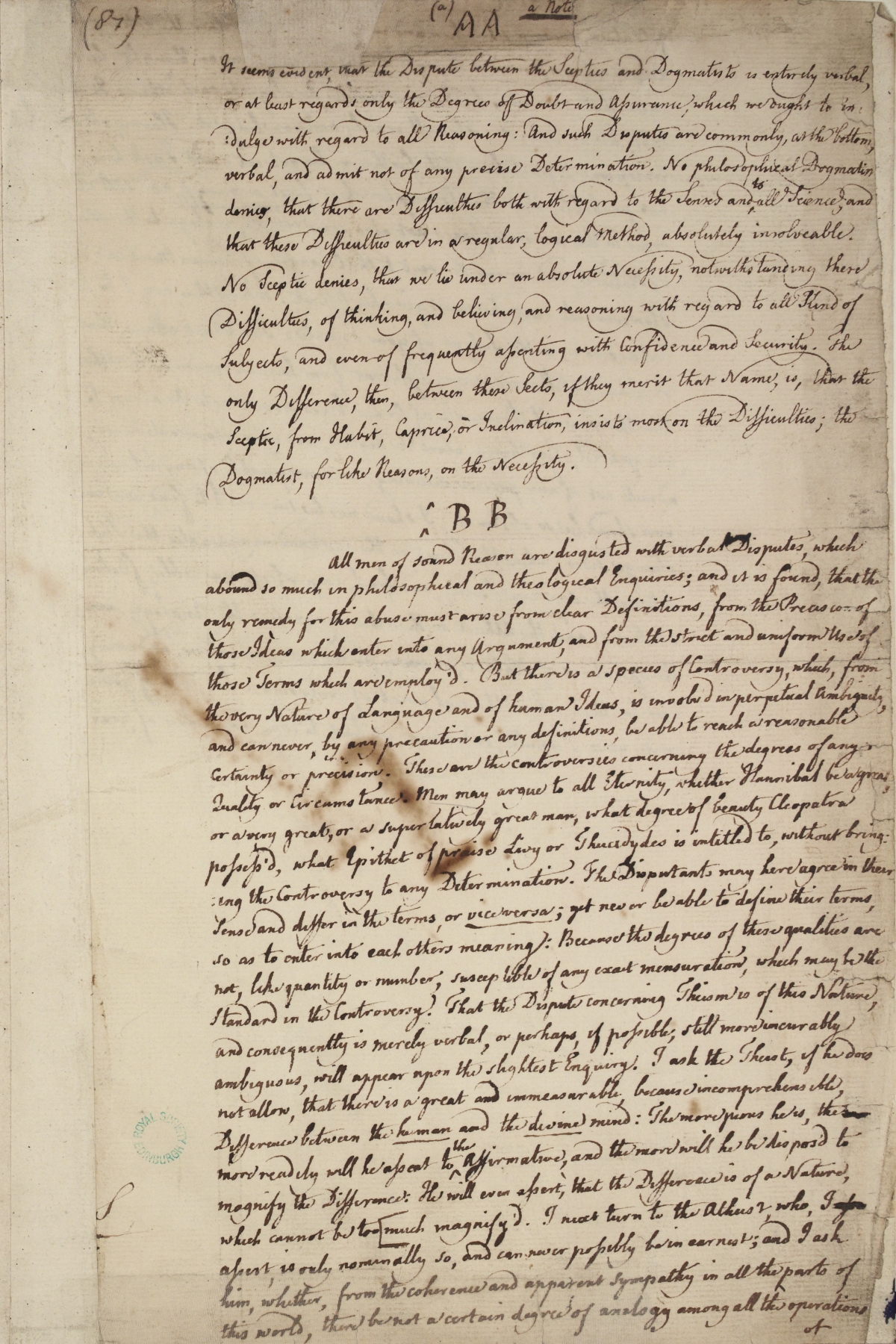 image of manuscript page 87