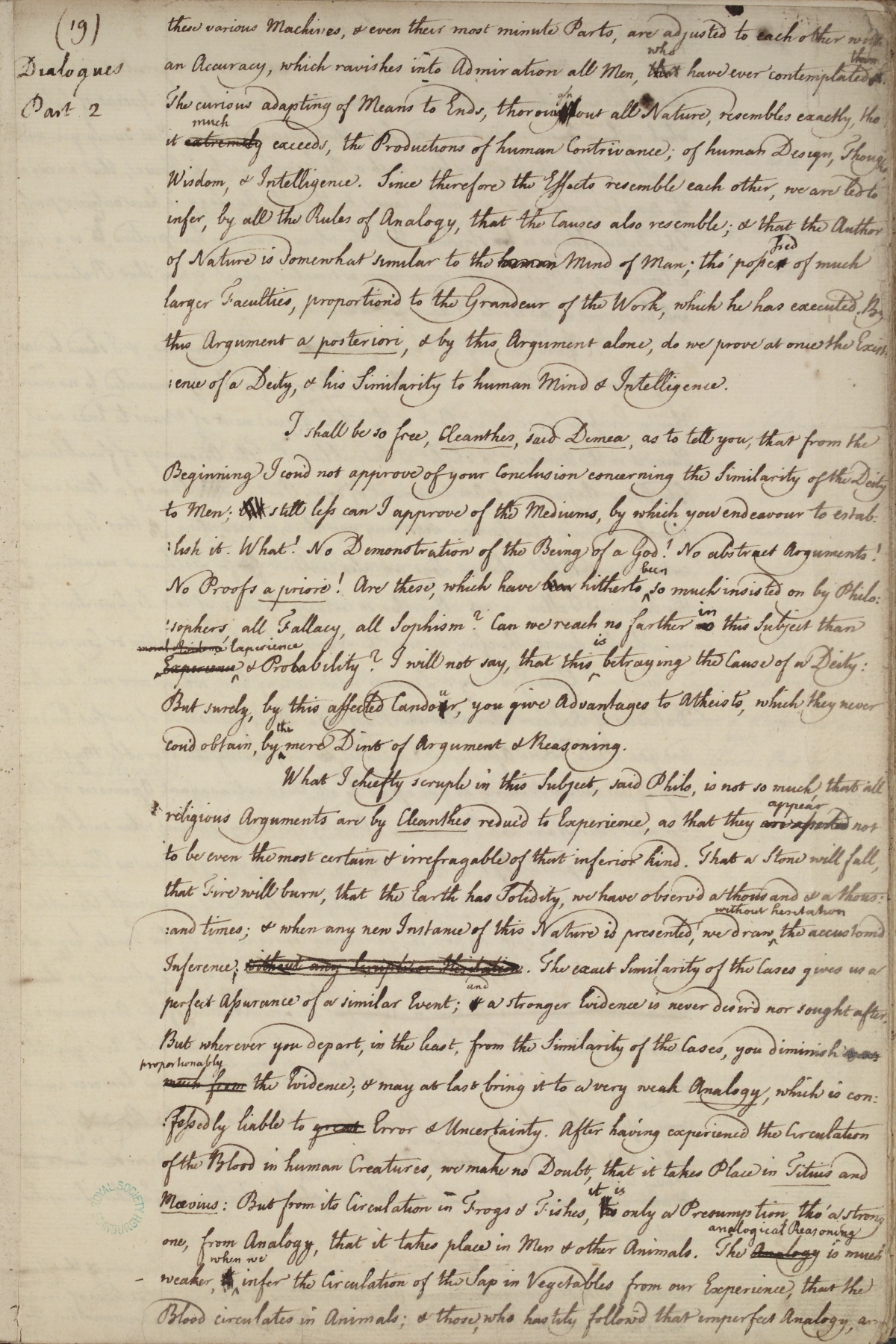 image of manuscript page 19