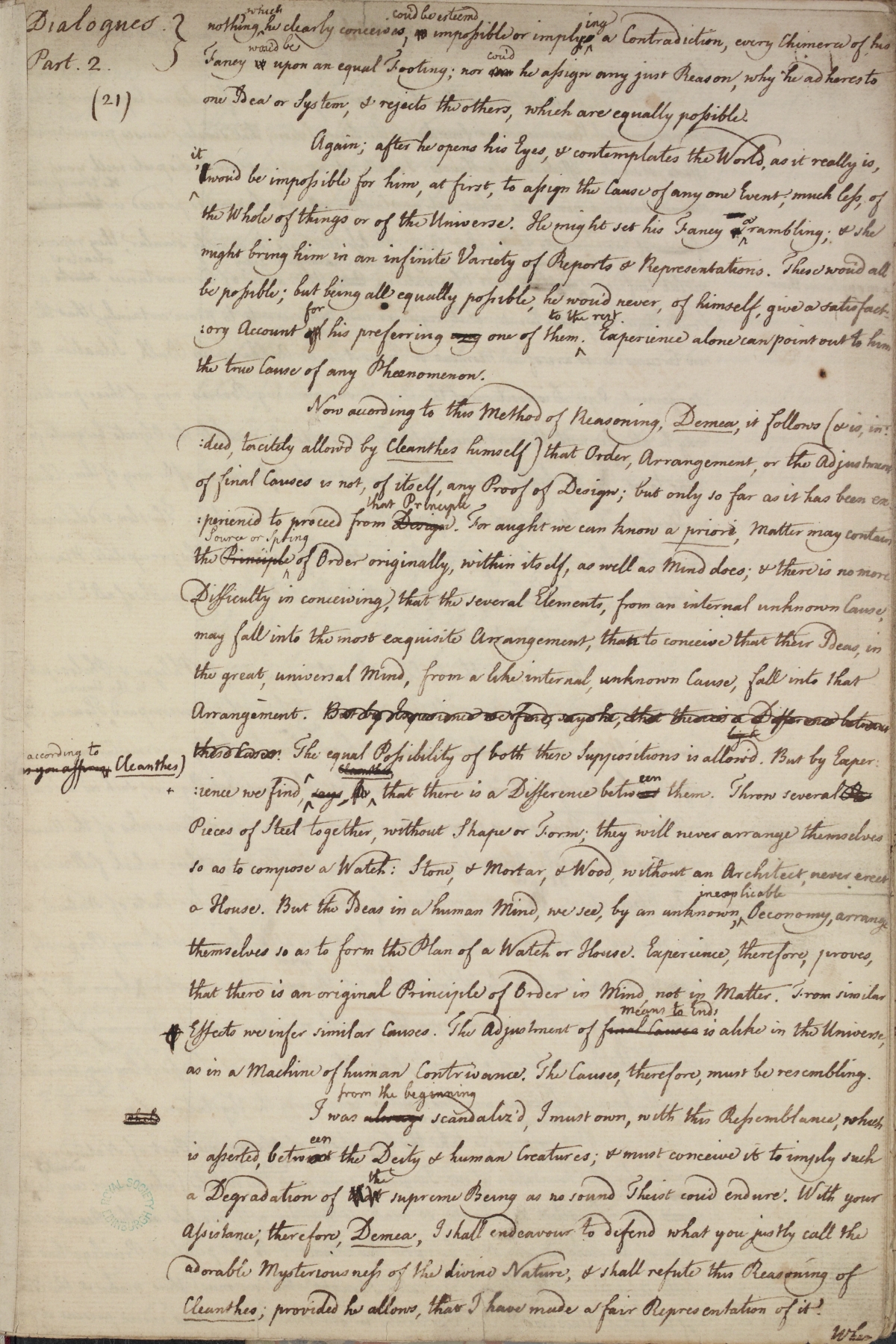 image of manuscript page 21