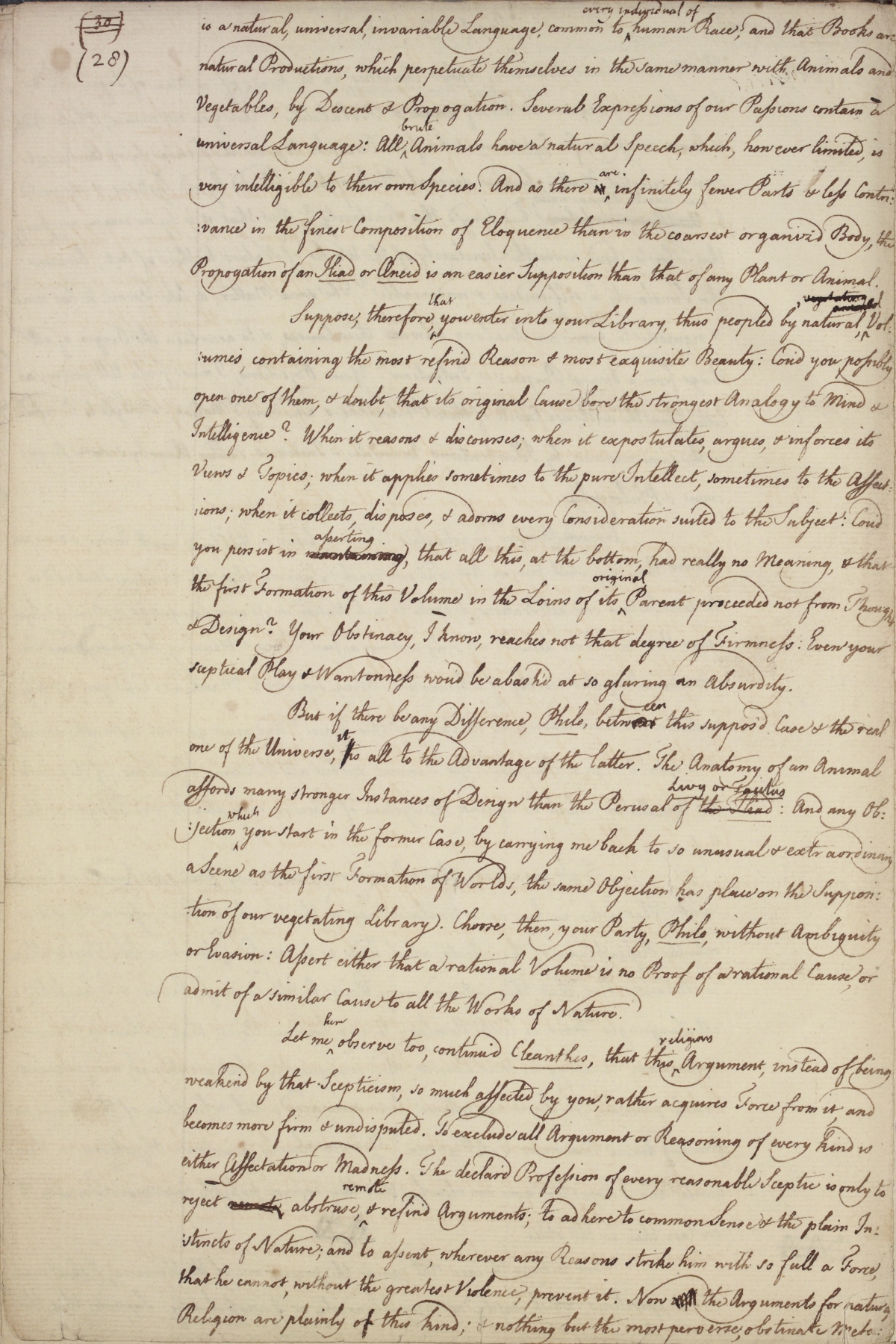 image of manuscript page 28