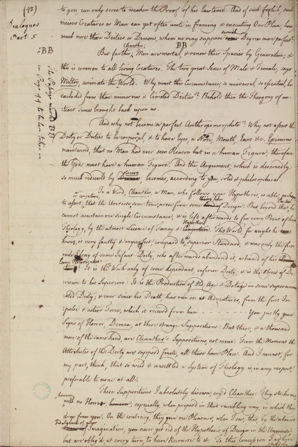 image of manuscript page 43