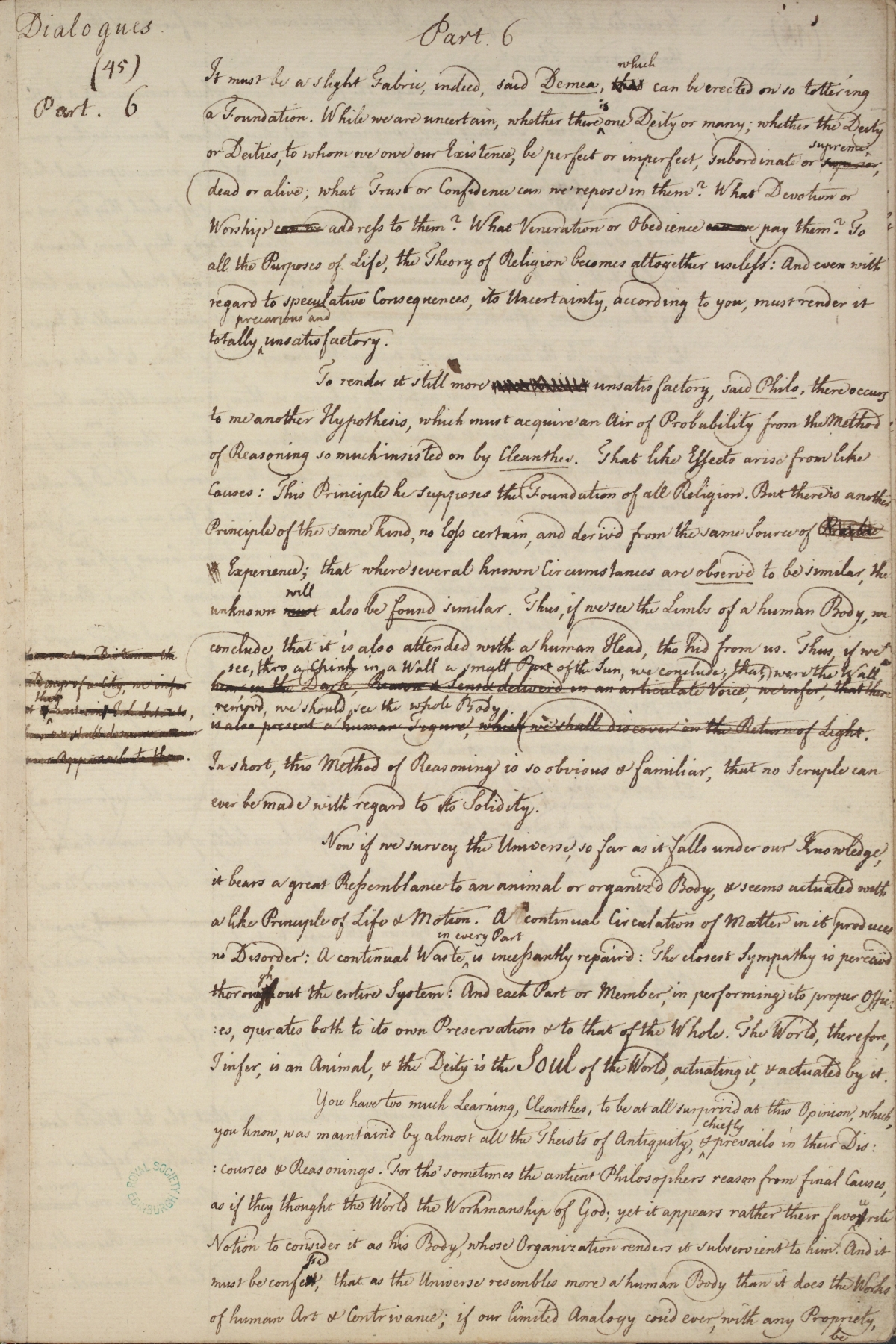 image of manuscript page 45