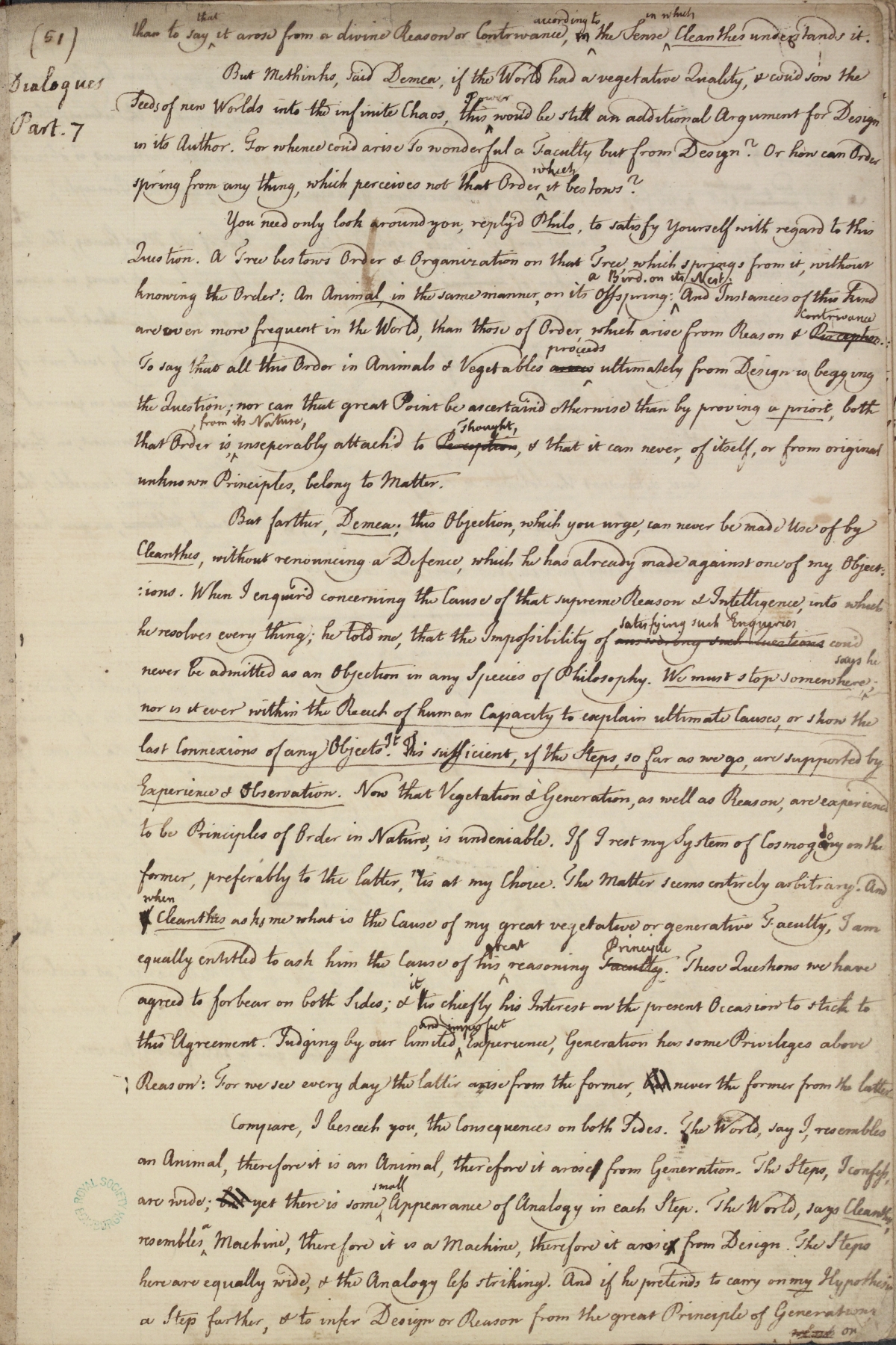 image of manuscript page 51